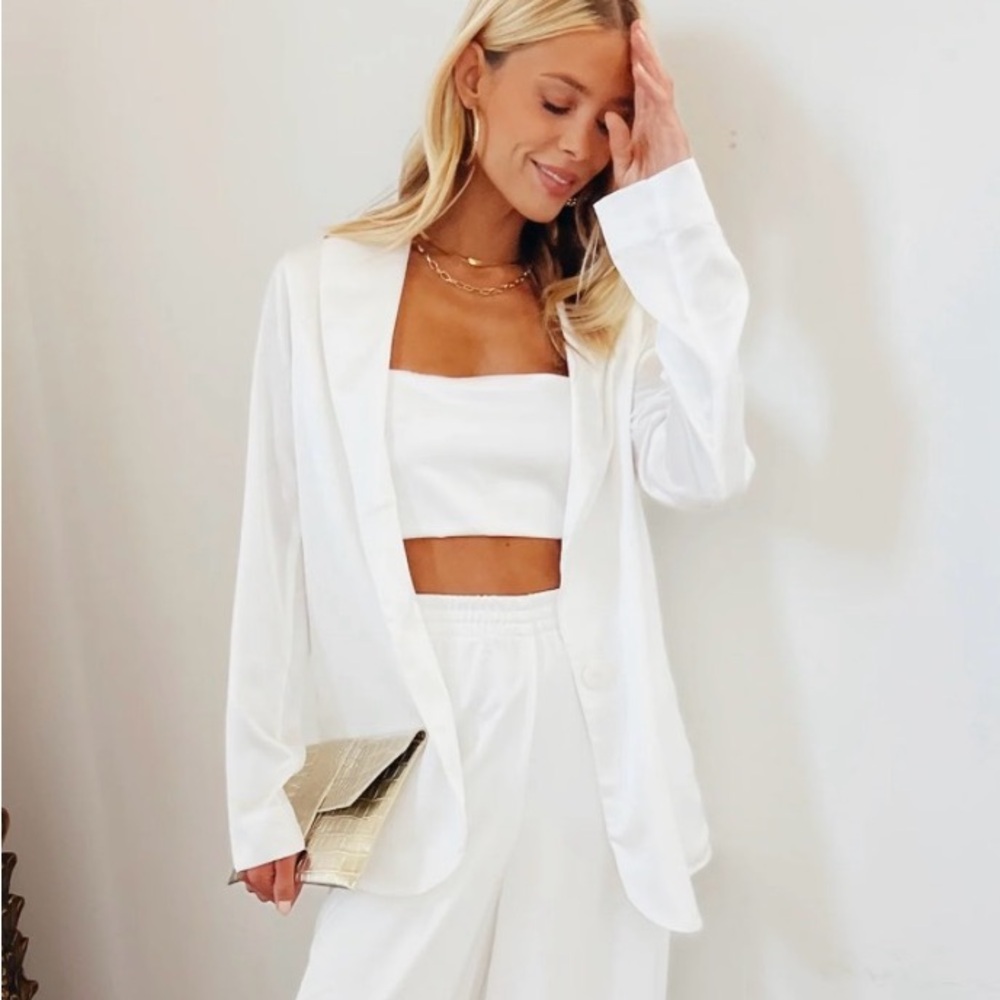 Show Me Your MuMu Felix White Blazer